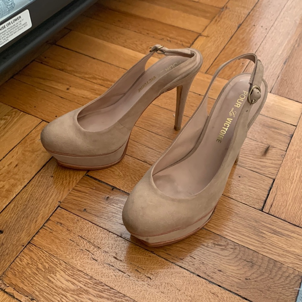 Pour la victoire high sling backs